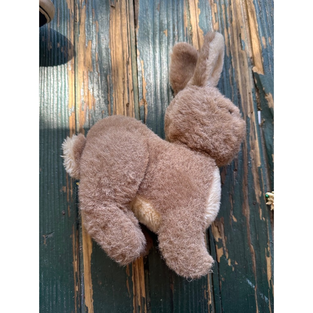 Vintage‎ 1983 Dakin Brown Bunny Rabbit Plush Stuffed Animal Toy 10 inch M89 - Picture 3 of 7